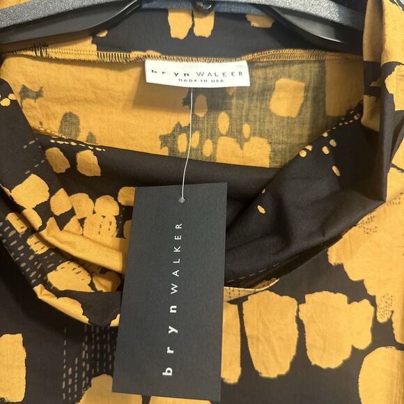 NWT Bryn Walker Etta Organic Cotton Poplin Cowl Neck Tunic Top Size XXS Artsy - Picture 4 of 9